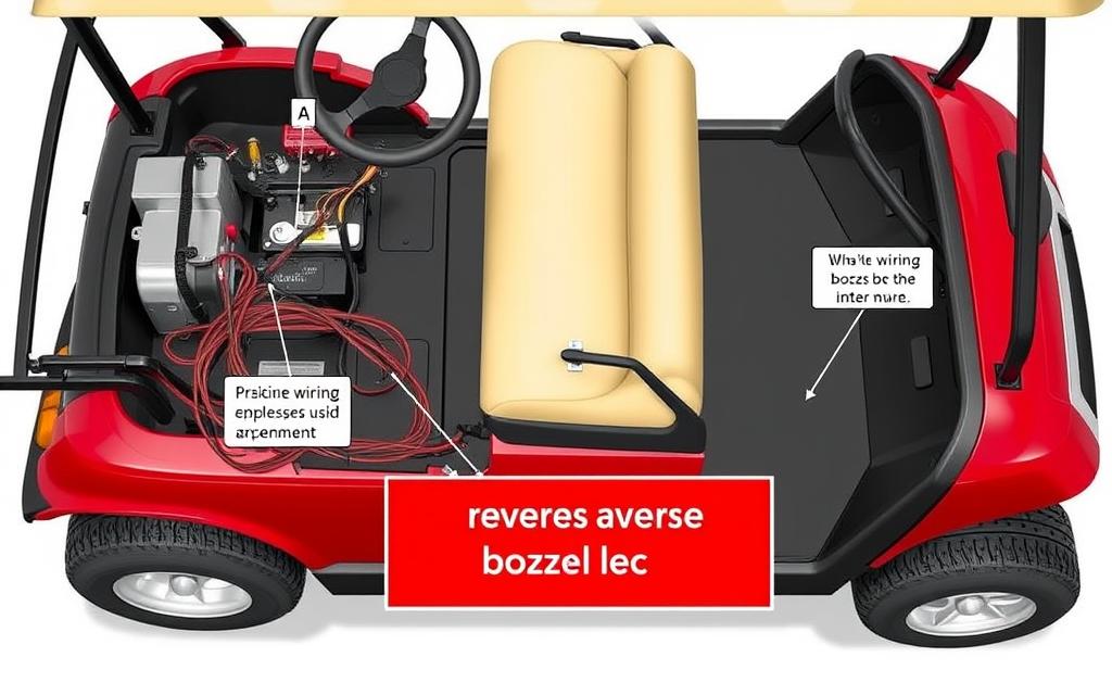 Cushman Shuttle 8 golf cart reverse buzzer location diagram