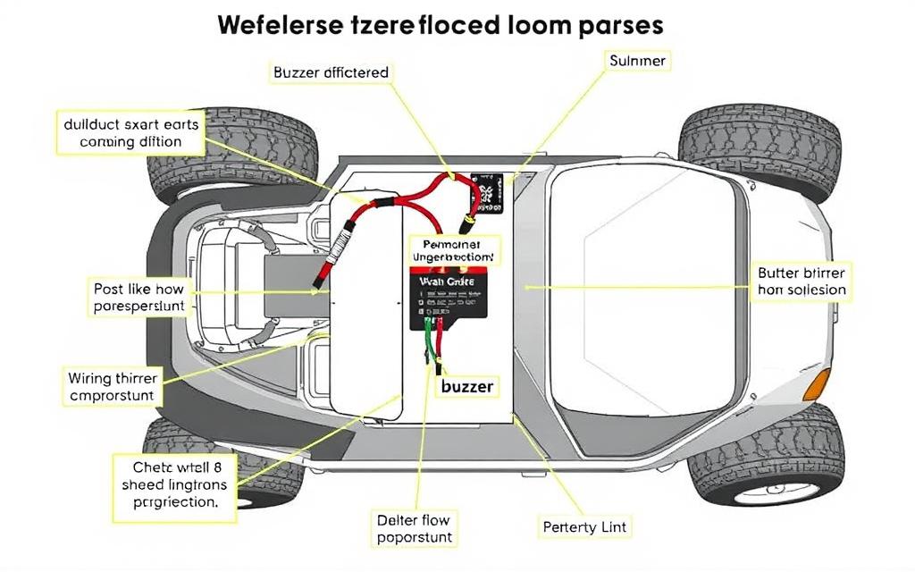 Cushman Shuttle 8 Golf Cart Reverse Buzzer Location Diagram