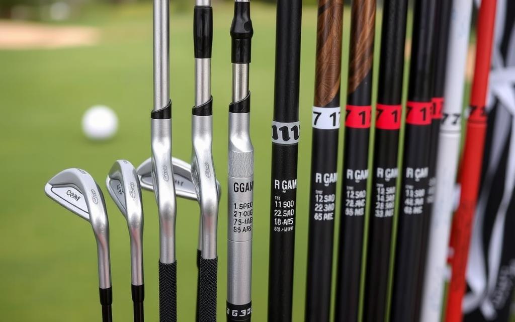 typical gram weights on golf irons shafts