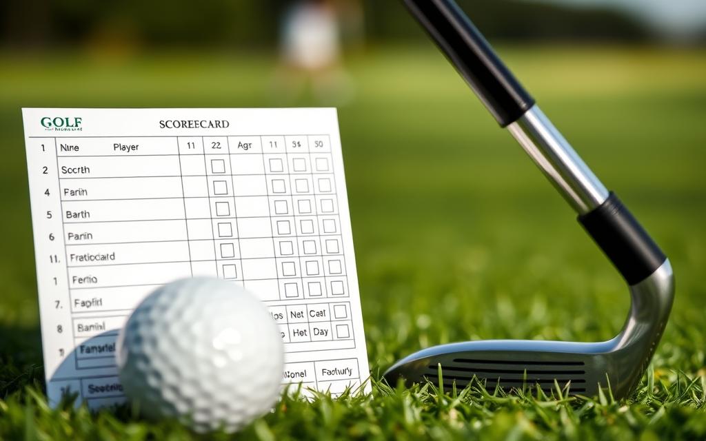 How does a golf handicap work on a scorecard