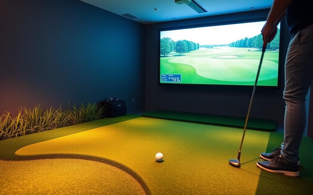 How does putting work on a Golf Simulator?