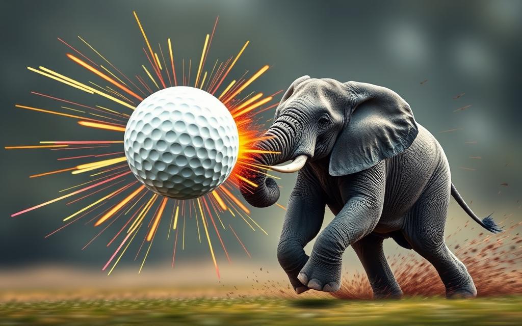 Can a Golf ball have the same Momentum as an Elephant? 