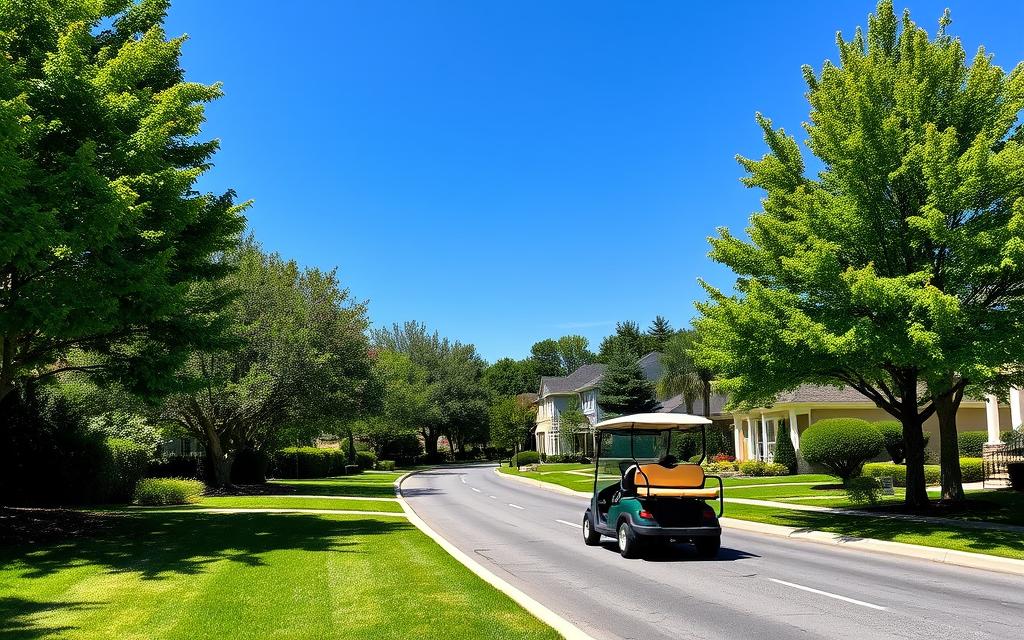 can golf carts be driven on the road