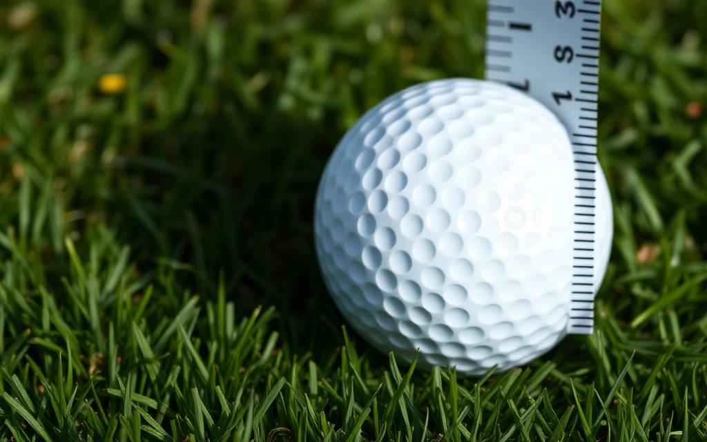 how many mm is a golf ball