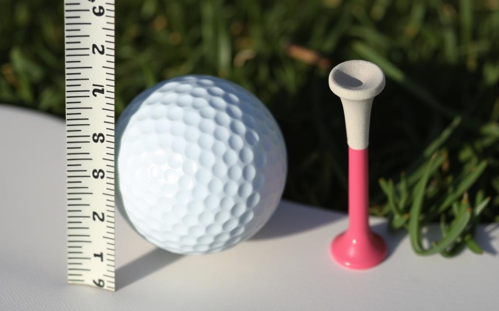 what is the radius of a golf ball